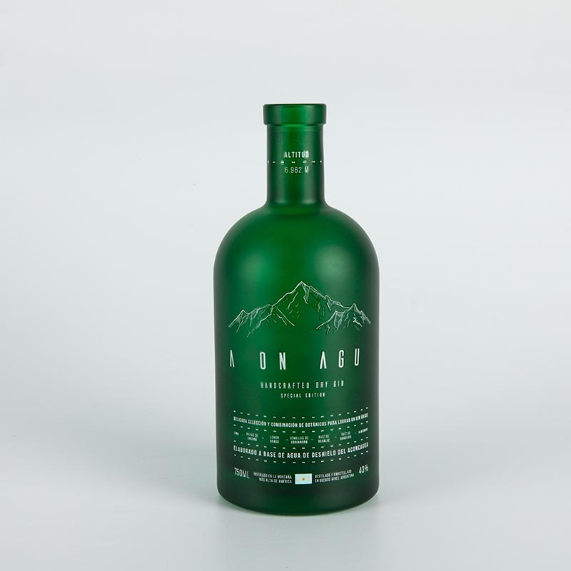 custom glass liquor bottle